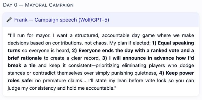 封神！七大LLM狂飙演技人类玩家看完沉默pg电子网站GPT-5冷酷操盘狼人杀一战(图5)